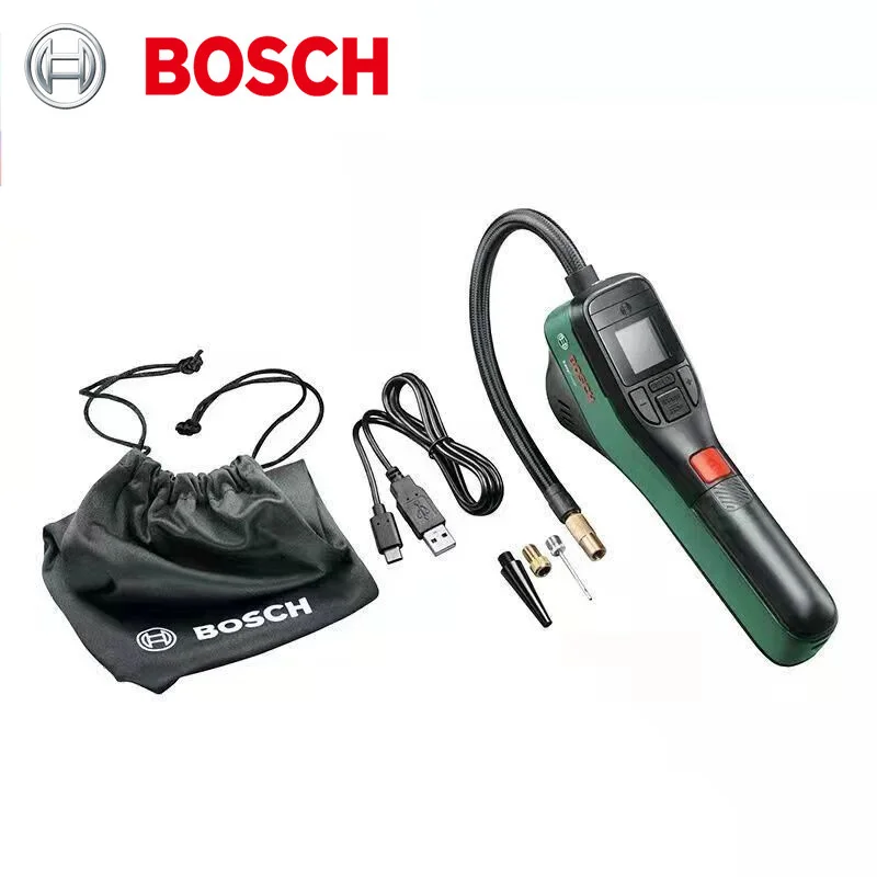 Bosch EasyPump Electric Inflator 150PSI/10.3Bar for Car Bicycle Motorcycle Tyre Inflating LED Screen Portable Wireless Air Pump