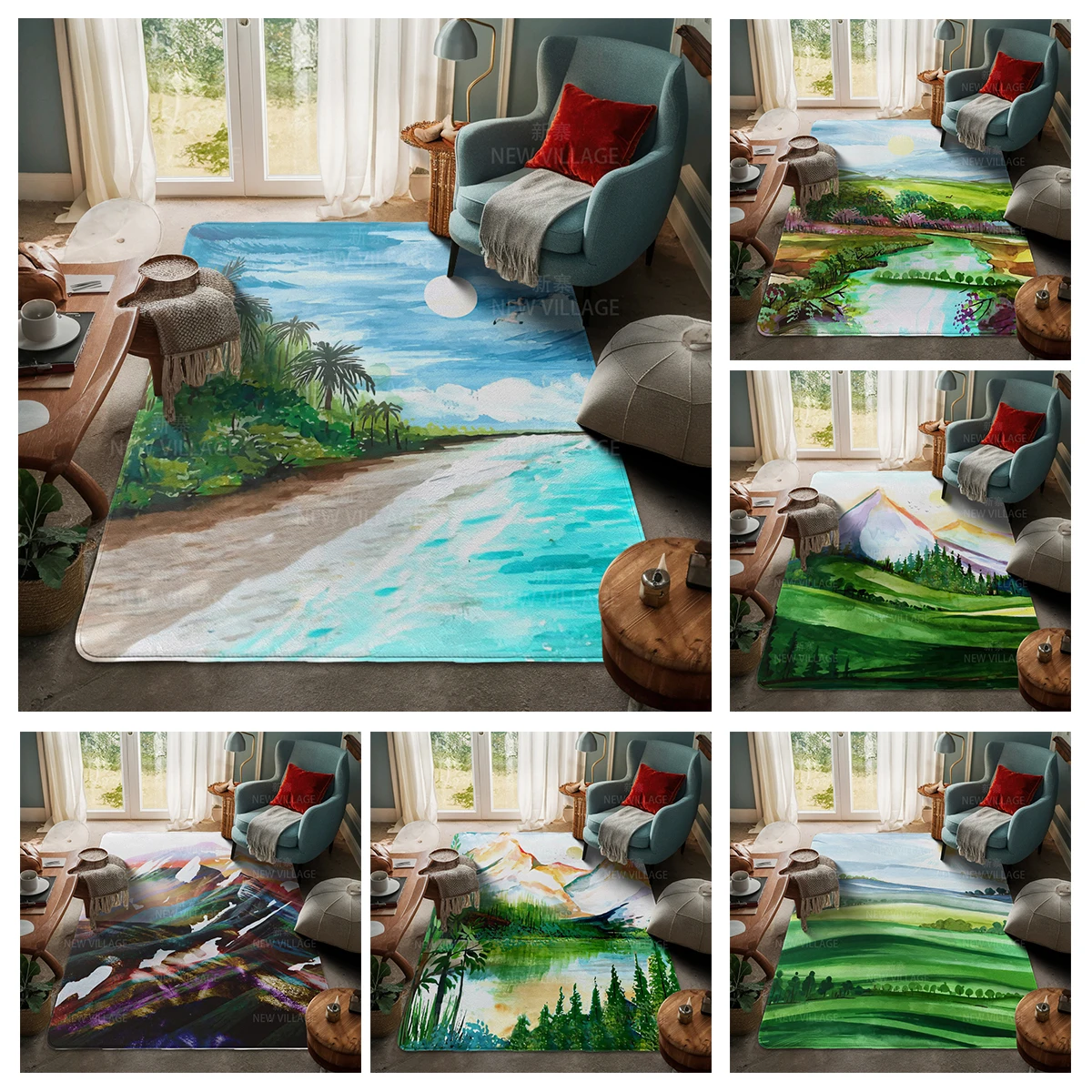 

Коврики для гостиной, семейный дверной коврик, современный скандинавский стиль, ножки для ванной комнаты, ванная комната, нескользящая кухня, абстрактные