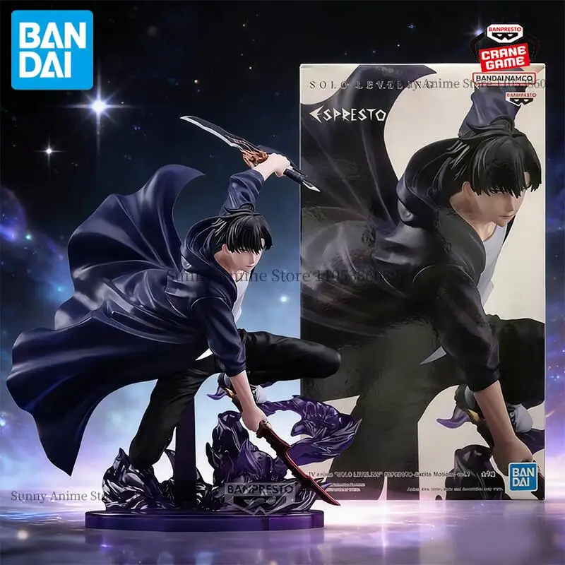 

Bandai Original Banpresto Solo Leveling Mizushino Shun Sung Jinwoo Espresto Excite Motions Action Figures Anime Figuras Statues