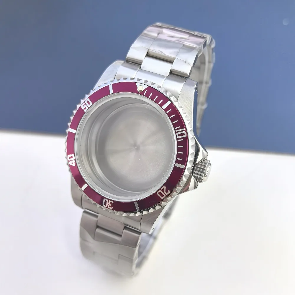 39.5 ملم NH35 إكسسوارات الساعة حافظة عتيقة، NH35، NH34، NH36 حركات، مادة الفولاذ المقاوم للصدأ، إطار ألومنيوم، زجاج مستدير