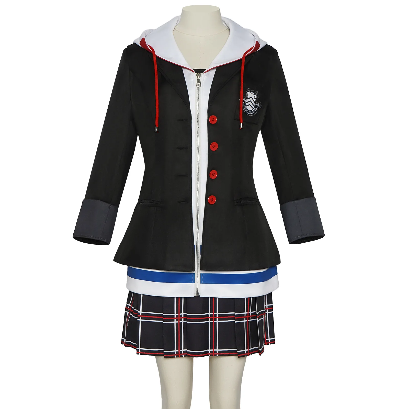 Games P5 Cosplay Costume Kasumi Yoshizawa Amamiya Ren Anne Takamaki Uniform Short Skirt Suits for Women Men Halloween Costumes - Image 5