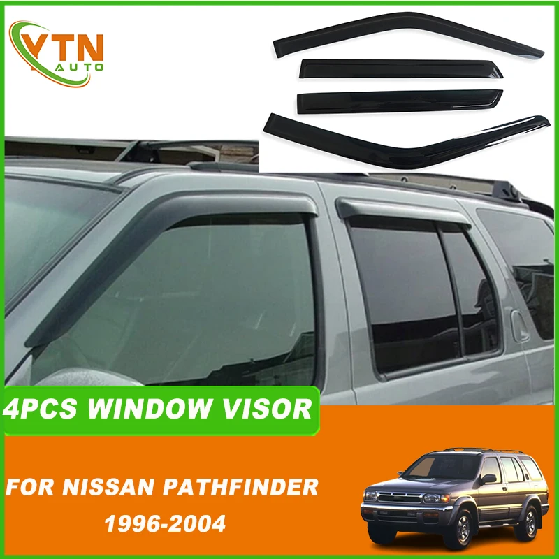 

For Nissan Pathfinder R50 Terrano Infiniti QX4 1996 1997 1998 1999 2000 2001 2002 2003 2004 Side Window Visor Sun Rain Guard