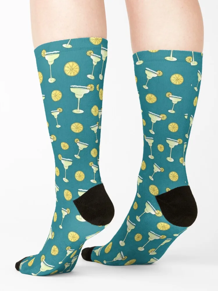 It's Marg Time - Blue Socks Heating sock loose hiking snow Luxury Woman Socks Men's