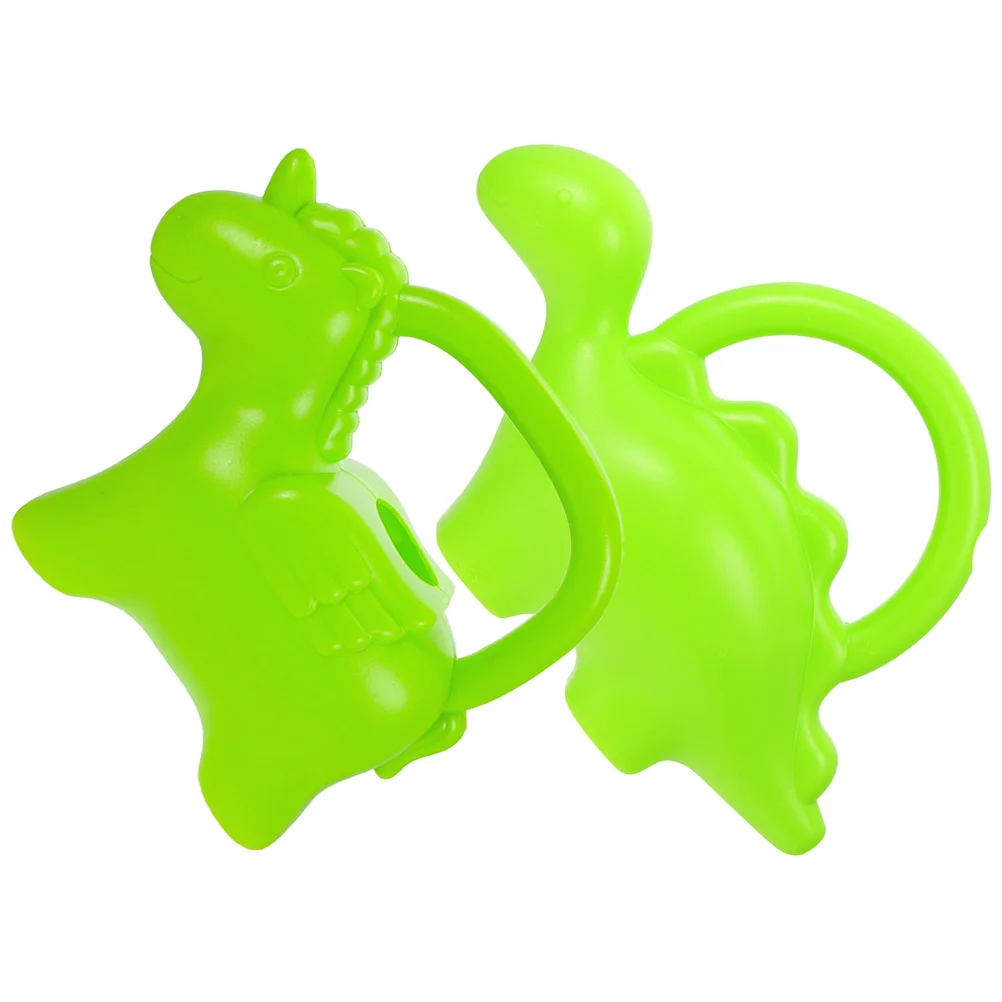 2Pcs Garden Watering Can Small Cartoon Dinosaur Unicorn Plastic Watering Pot for Flowers Indoor Outdoor Succulent Plants