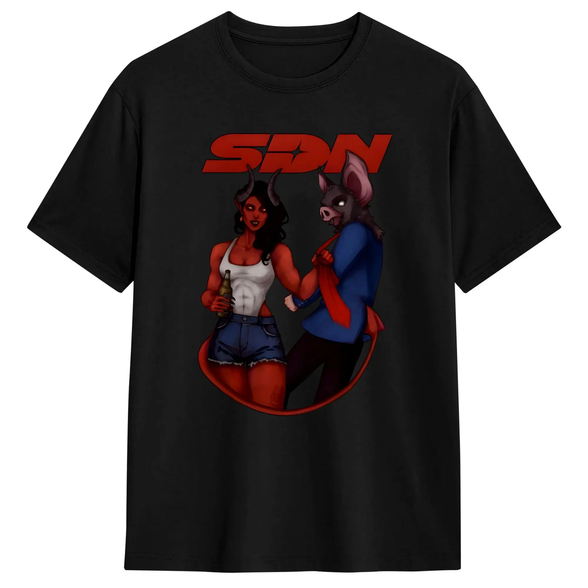 Malevola Sonar Men's T Shirt Dispatchs Games Novelty Tee Shirt Short Sleeve Round Collar T-Shirts Cotton Plus Size Clothes