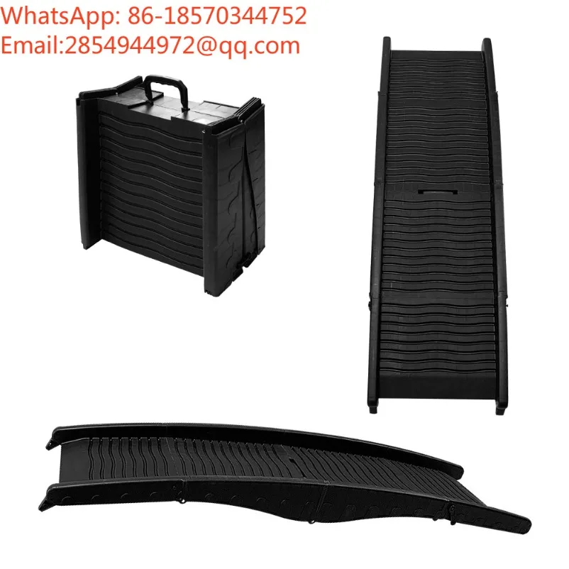 Portable Folding Car Pet Ramp, Elderly Dog Anti-skid Car Step Slope Auxiliary Ladder