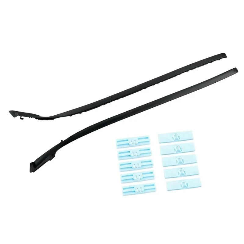 

D5BE 2PCS Car Left And Right Front Windshield Seal Strips Side Gaskets Protectors 75551-53020 75552-53020 For Automobile 2006