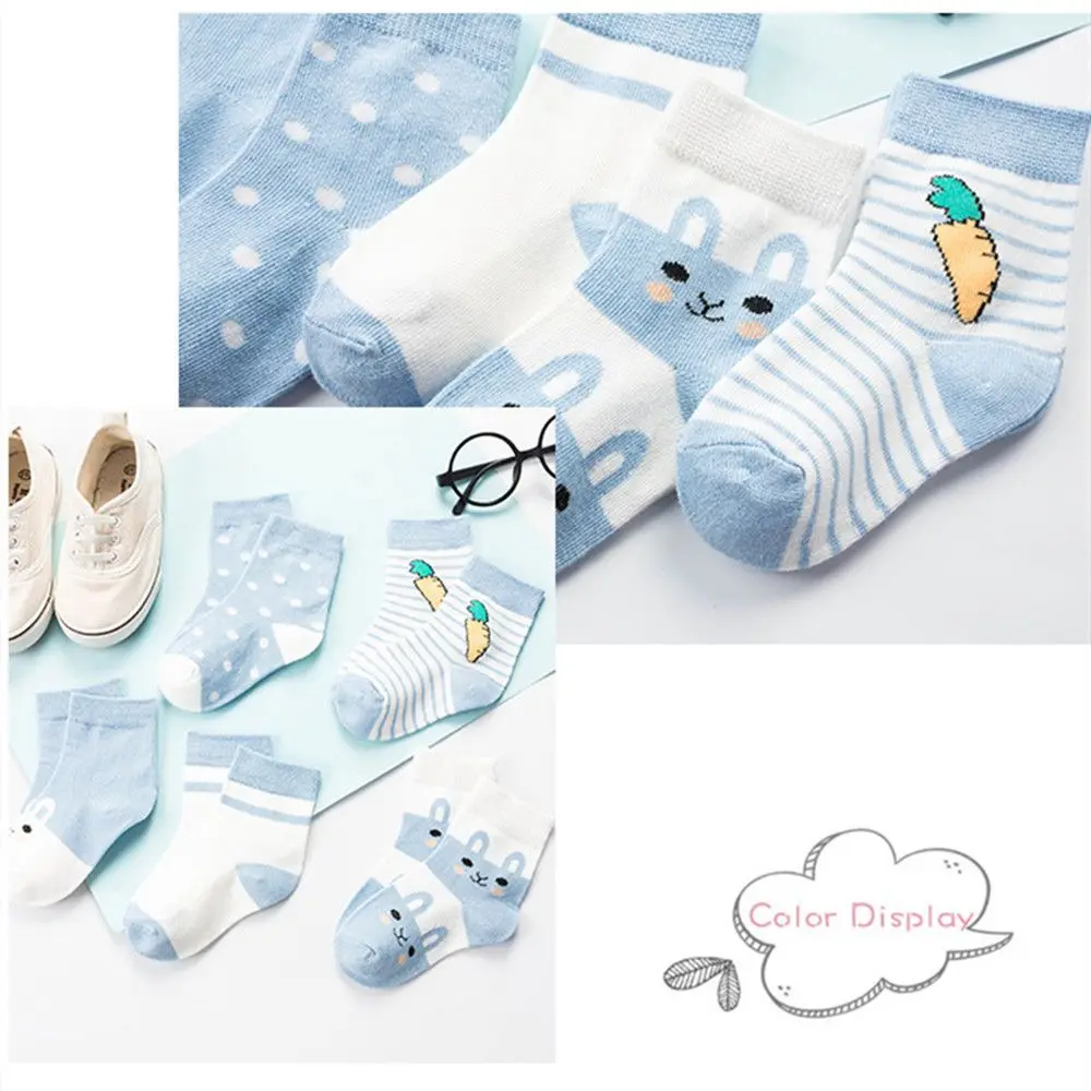 Keep warm Rabbit Pattern Cute Newborn baby Socks Cotton Boys and Girls Baby Short Socks