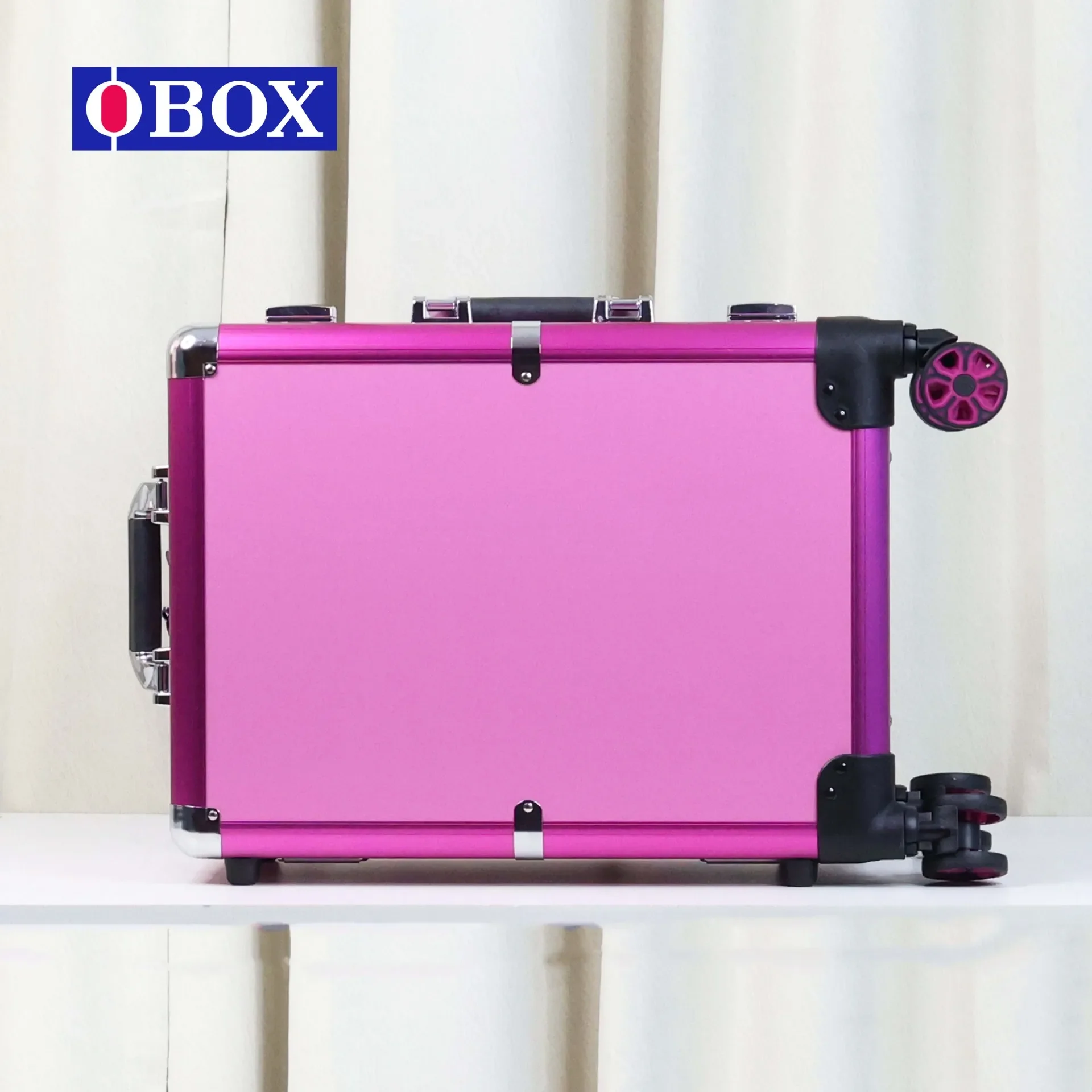 Obox cosmetic case with lamp, professional follow-up artist, makeup artist follow-up, portable, large-capacity, bracket-free cos