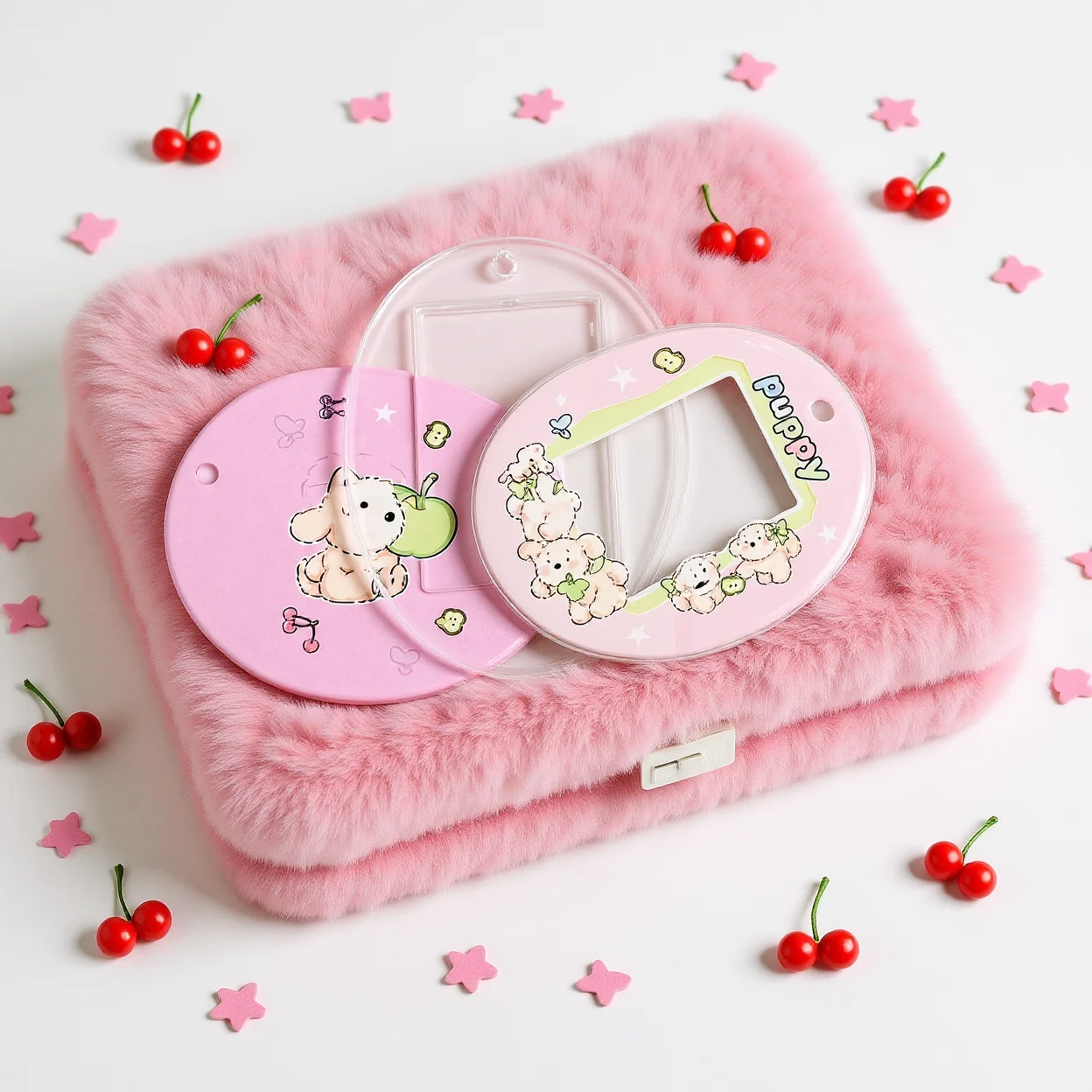 Acrylic Photo Frame Key Chain Compact Portable Keychain Frame Cartoon Key Chain Acrylic Cute Photo Storage Pendant For Backpack