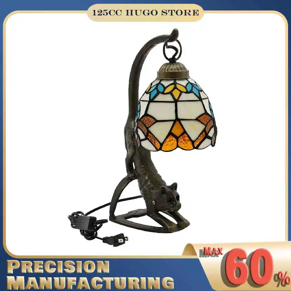 

Настольная лампа для прикроватной тумбочки, ночник, настольная лампа в стиле Тиффани, декоративный светильник для спальни