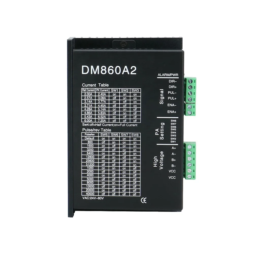 

HLTNC DM860A2 Драйвер с ЧПУ для двигателя Nema 34 86, 2-фазный цифровой шаговый привод для ЧПУ