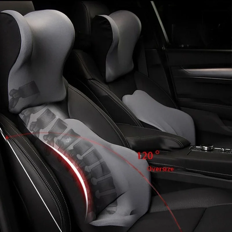 Memory-Schaum Auto Universal-Kopfstütze Lendenkissen Rückenkissen Lendenkissen Auto-Komfort-Nackenkissen Auto-Allzweck-Zubehör