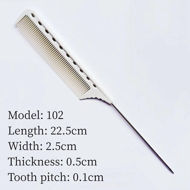 Spitzer Kamm, Friseursalon, Friseurkamm, Friseur, Stahlnadel, spitzer Schwanzkämme, Friseursalon, professionelles Styling, Haarbürste – Detail 14