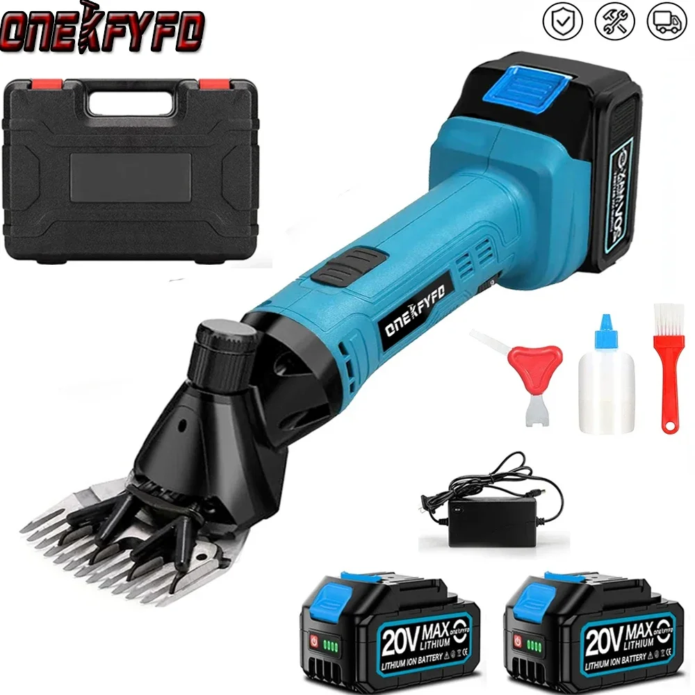 Wireless 6 Gears 13 Teeth Electric Sheep Goat Shearing Machine Farm Sheep Wool Shaving Clipper Shear Tool for Makita 18V Battery