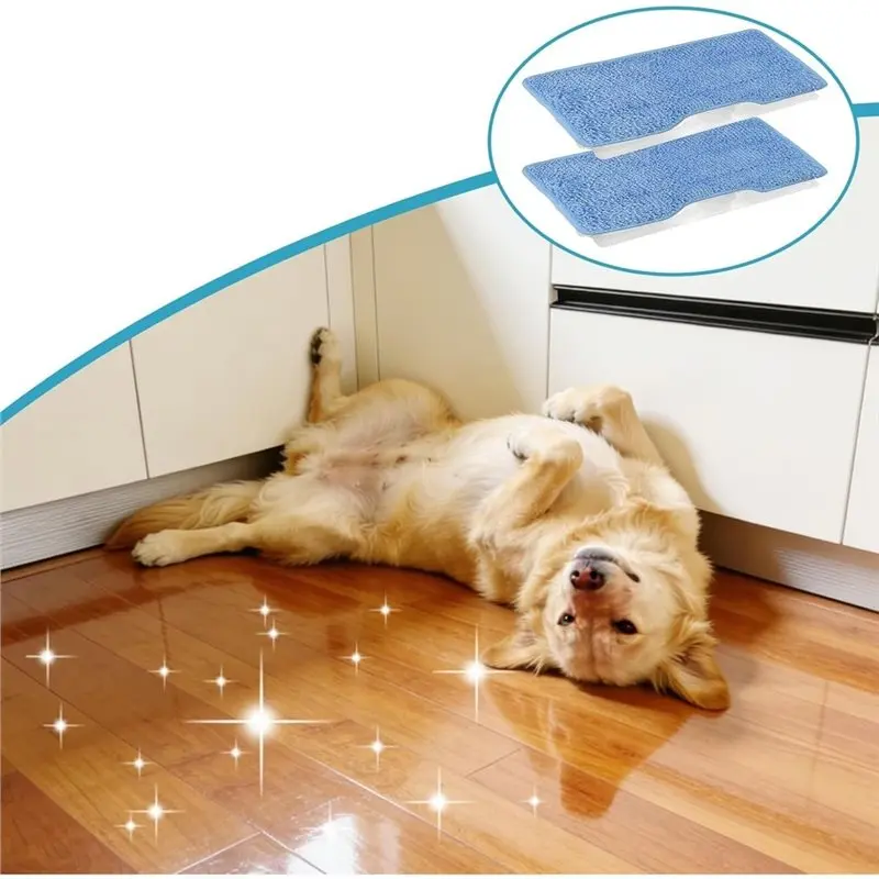 【CUSTOMER FAVORITE】Reusable Pad Refills For Shark Vacmop Vacuum- Spray Mop Includes 5 Replacement Pads And 3 Dirt Chambers