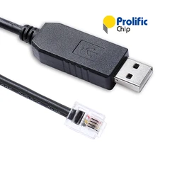 Prolific PL2303 USB RS232 to RJ11 6P4C Serial Debug Cable for US2000 US2000Plus Lithium Battey Console Communication Cable