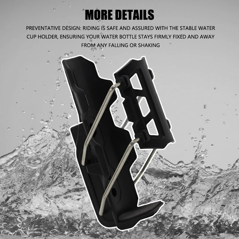 Adjustable Motorcycle Quick Release Bumper Water Cup Holder Rear Tail Box Drink Water Bottle Holder Motorcycle Accessories