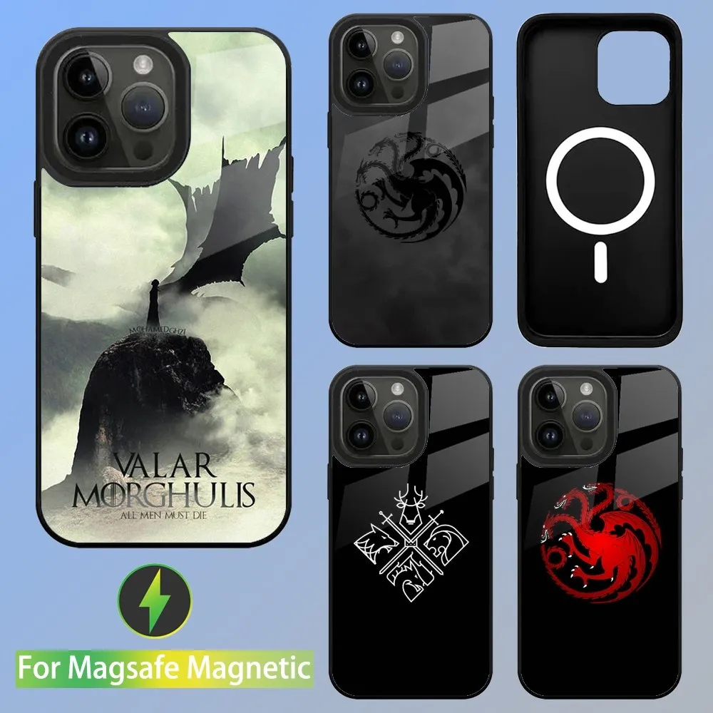 Valar Morghulis Phone Case For iPhone 16,15,14,13,12,11,Plus,Pro,Max Mini Magsafe Magnetic Wireless Charging