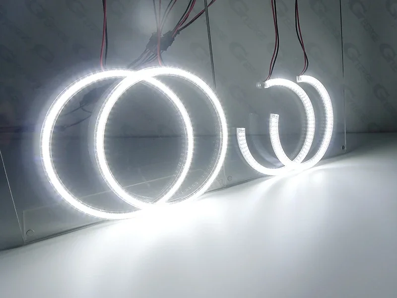For Dodge Grand Caravan 2011 2012 2013 2014 2015 2016 2017 2018 2019 Day Light Ultra Bright SMD LED Angel Eyes Halo Rings - view 2