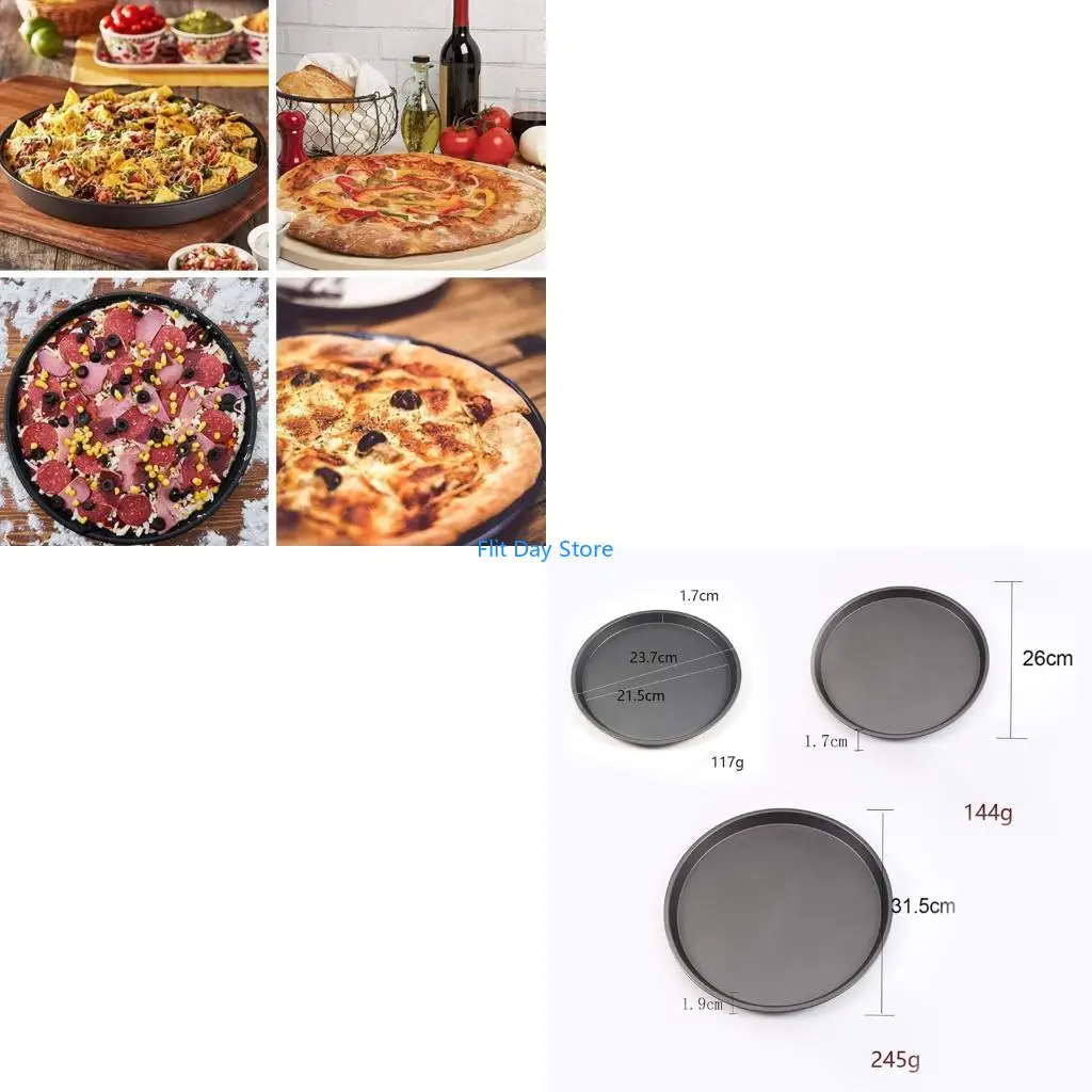 F92C 9/10/11/12-Inch Round Baking Tray Easy To Clean Non Gift for Baking Lover