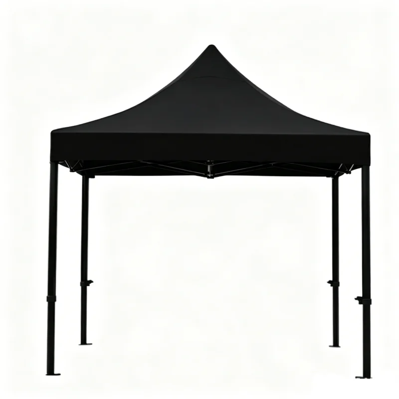 Custom Oxford Double Layer Outdoor Folding 10x10 Ft Beach Black White Advertising Commercial Pop Up Canopy Tent