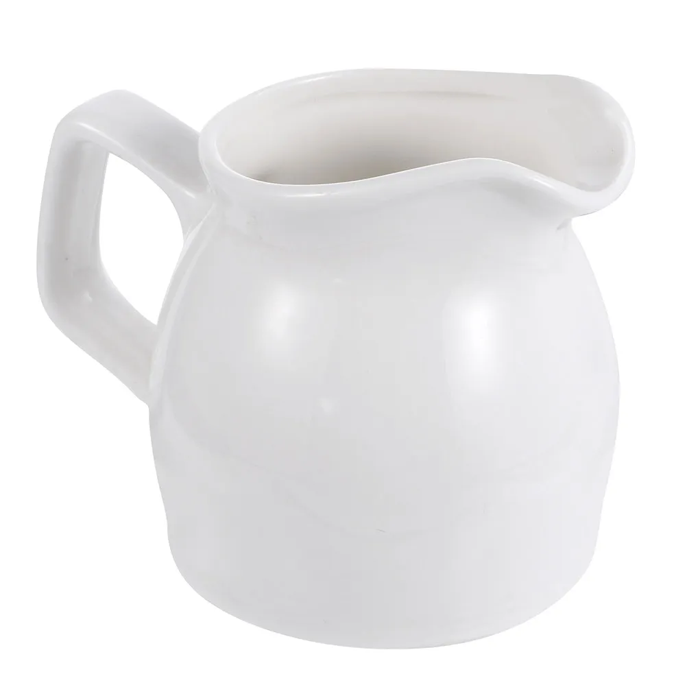 1Pcs Milk and Coffee Frothing Cup Ceramic Measuring Pitcher for Latte Steaming Multi-Purpose Kitchen Serving - view 3
