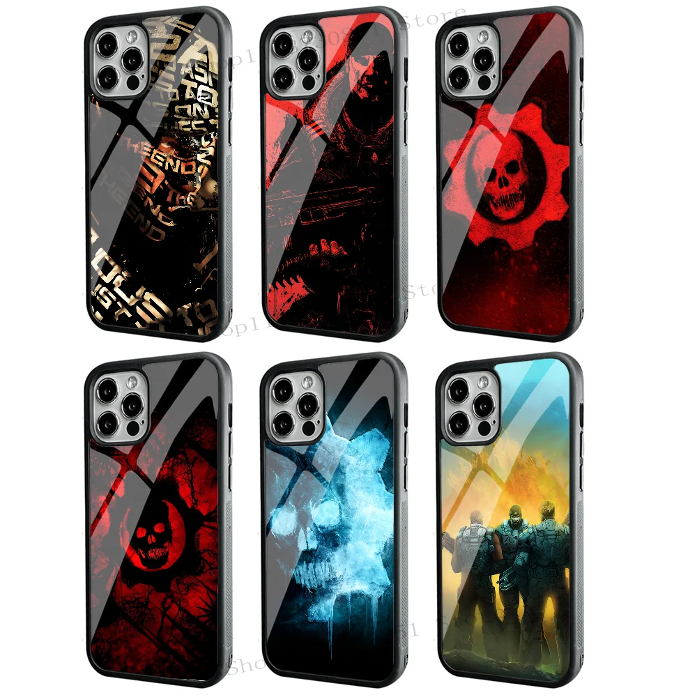 Game Gears Of Wars Phone Case Strong Magnetic For IPhone 15 14 13 Pro Max 11 12 Mini Alex Mirror For Magsafe