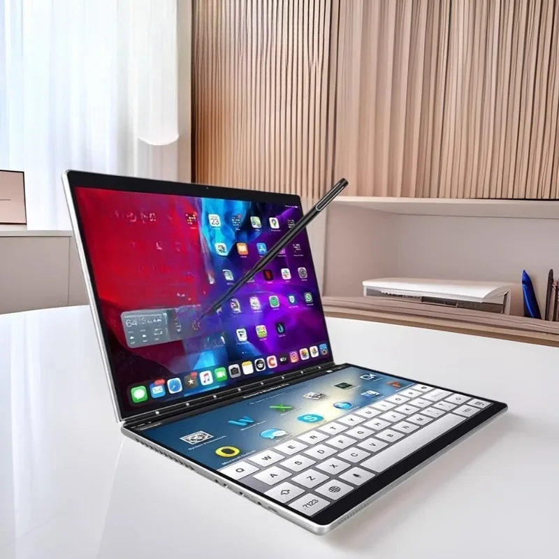 13.5 + 13.5 inch touch screen laptop dual screen office business game light and thin mini
