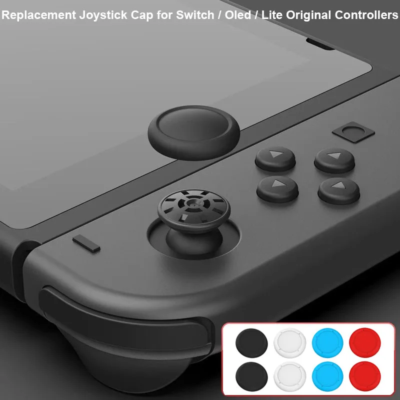 غطاء عصا التحكم البديلة المضاد للانزلاق لوحدة تحكم Switch / Oled / Lite Joycon أجزاء اللعبة سهلة التركيب #1