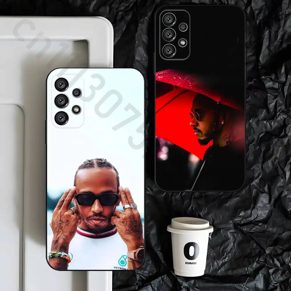 

L-Lewis H-Hamilton-ES Phone Case For Samsung S9,S10,S20,S10,S21,S25,S24,S23,Ultra,FE,Plus,Lite,Soft Silicone Black Cover