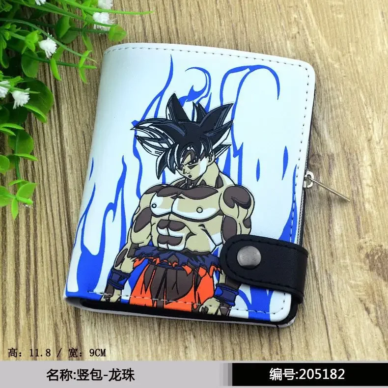 

New Dragon Ball Fashion Anime Figures Wallet Goku Cartoon Wallets Uzumaki Naruto Coin Purses Handbag Casual Card Birthday Gift