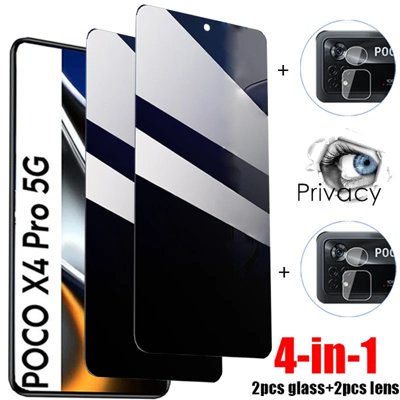 

Privacy Tempered Glass For Poco x5 Pro 5G Screen Protector Poco X4 GT X3 Pro NFC Anti Peeping Film Poco X 4 5 Pro Anti Spy Glass