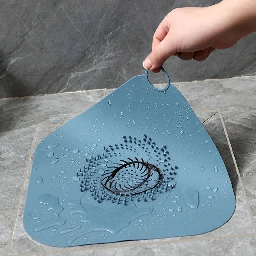 

Big Size 28x28cm Silicone Floor Drain Hair Filter Hair Stoppers Catchers Shower Bathtub Drain Strainer Cover Bathroom Supplies