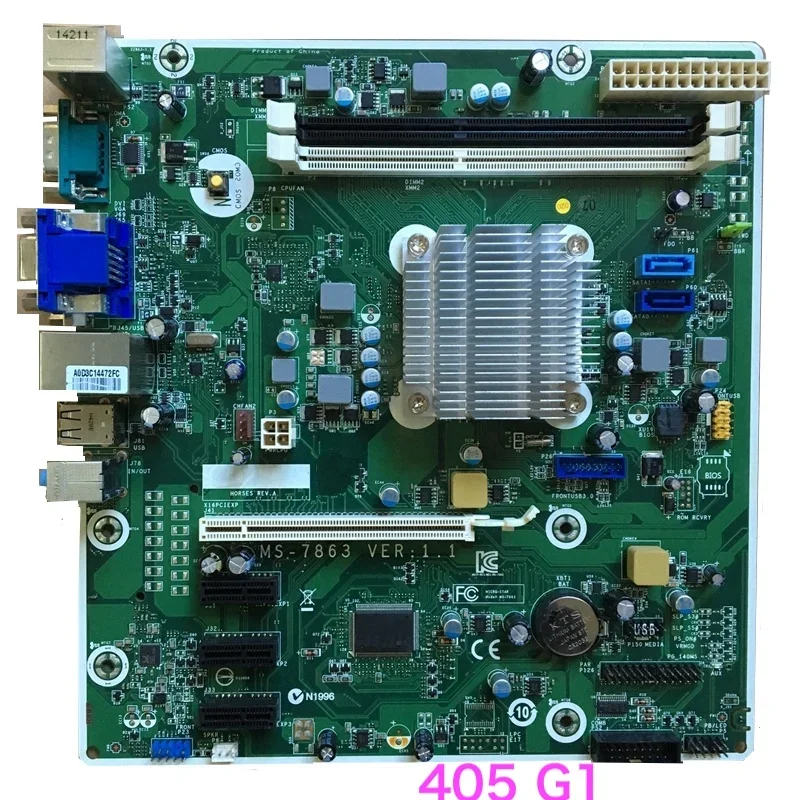 

Подходит для материнской платы HP 405 G1 729726 -001 729726 -501 729726 -601 729643 -001 Материнская плата MS-7863 100% протестирована, ОК, полностью работает