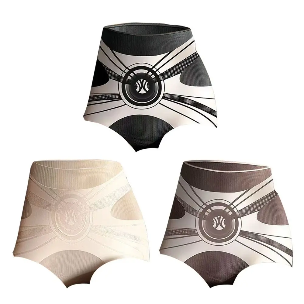 High Elasticity 7A High Waisted Pants Wrapped Abdomen Lifted Buttocks Liquid Ice Silk Pants Antibacterial Shaping Silk