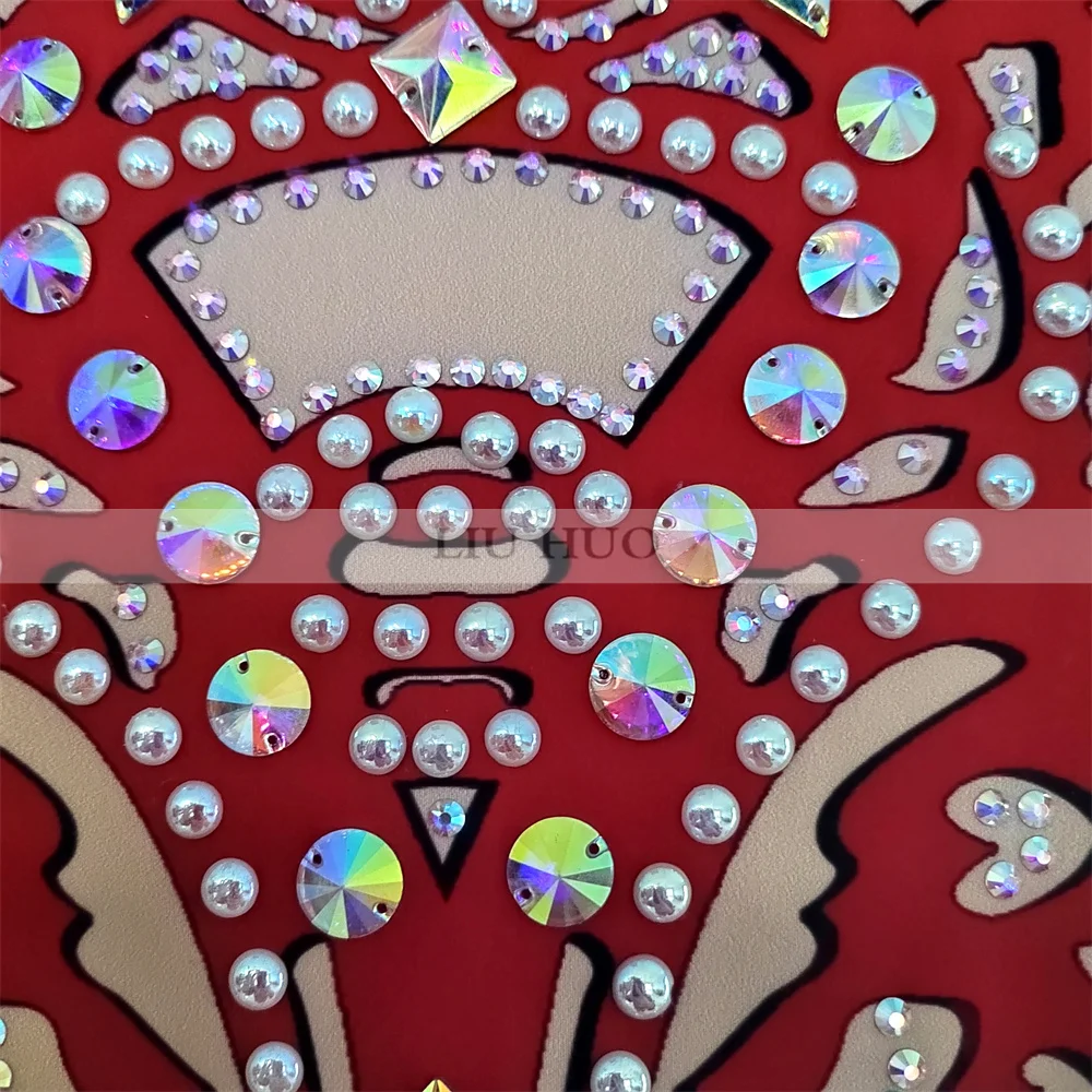 LIUHUO Rhythmic Gymnastics Leotard Customize Women Girl Costume Performance Competition Dance Dress Aerobics JumpsuitBlackTeens