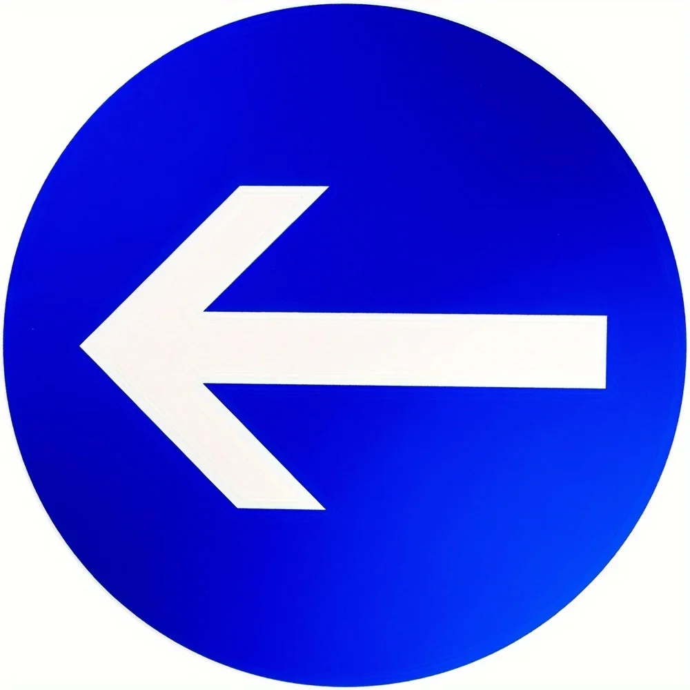 Multifunctional 20.32x20.32 cm Aluminum Traffic Sign - Easy to Hang, No Power Required, Suitable for Intersections, Sidewalks, W