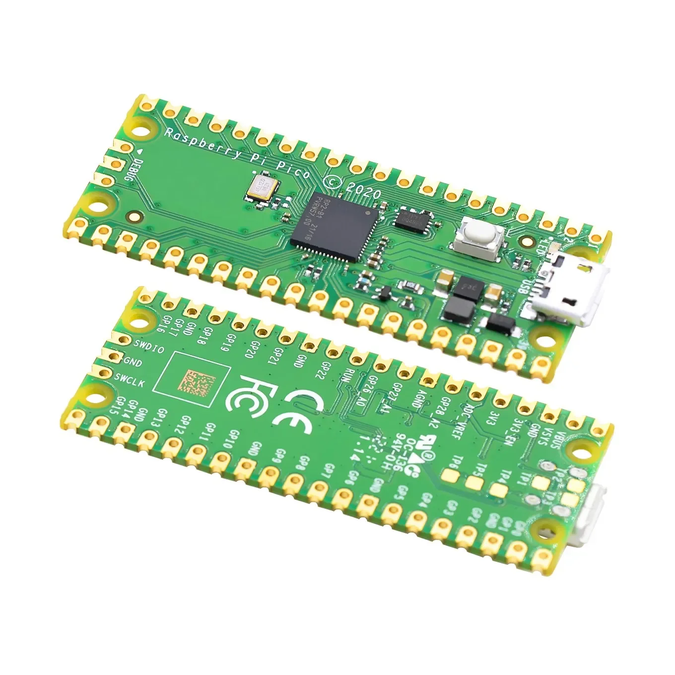 Raspberry Pi Pico Board RP2040 Dual-Core 264KB ARM Low-Power Microcomputers High-Performance Cortex-M0+ Processor