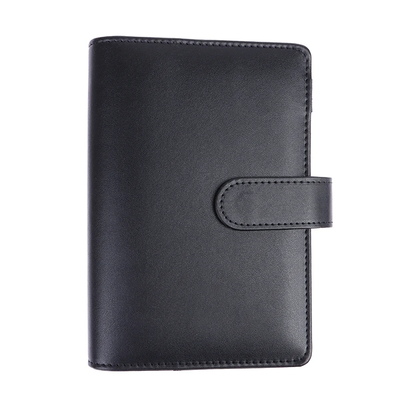 PU Leather Orçamento Binder Notebook, Caixa Envelopes System Set, bolsos, dinheiro Orçamento Saving Bill Organizer, Macaroon, A6