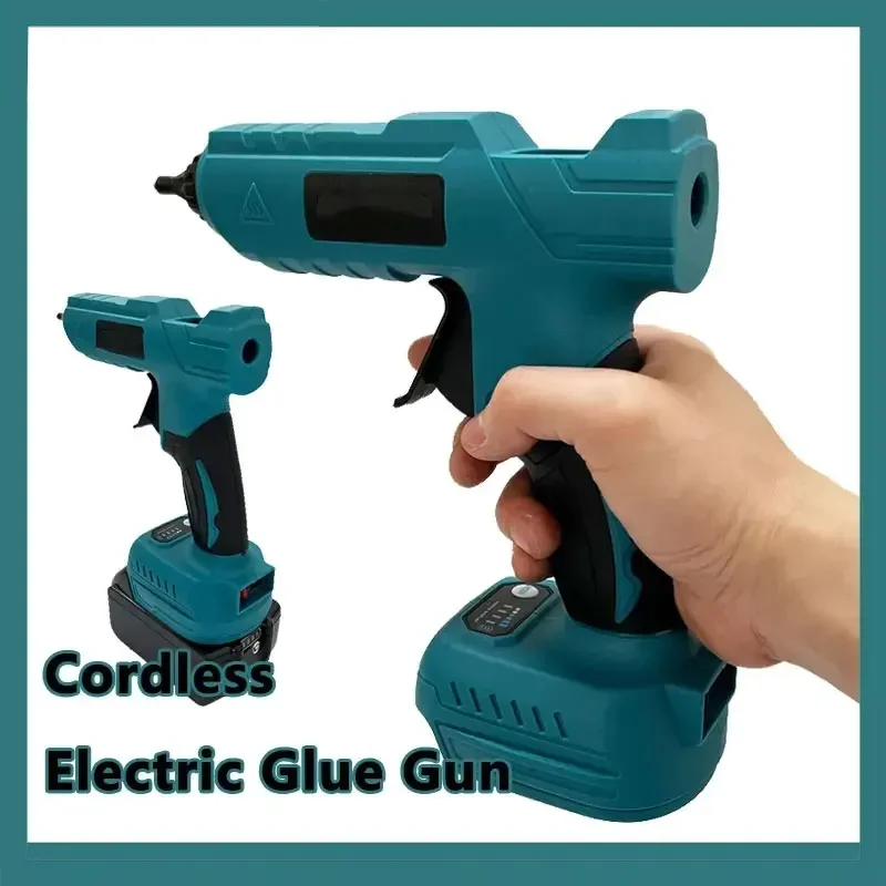 

Cordless Electric Hot Melt Glue Gun 18V Battery 11mm Glue Stick Hot Melt Welding Hot Air Gun for Home Crafts DIY Fit Makita
