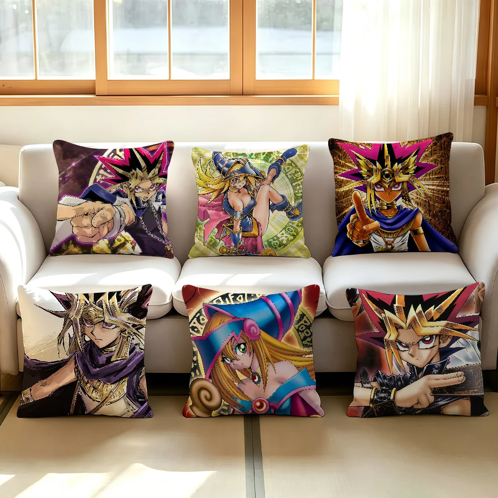 Anime adventure Y-Yugioh cushion cover Comfortable Decorative For Bedroom Living room Dormitory Picnic and Holiday Decoration