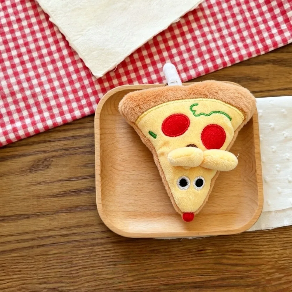 6pcs Mushroom Keychain Combination Pizza Mouse Keychain Fashion Cartoon Friendship Pizza Pendant Cute BFF Keyring Couple