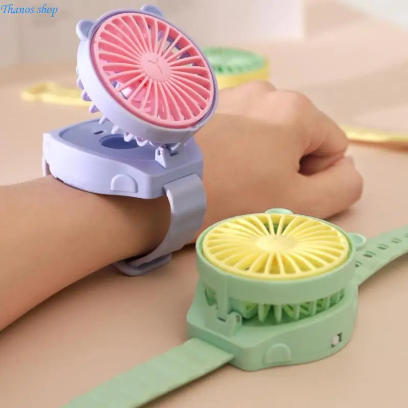 Portable Mini Fan Summer Watch Fan AM4 Battery Operated Lightweight Small Pocket X37A