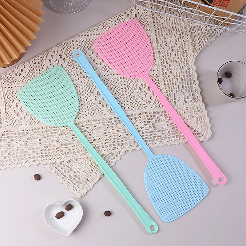 1pc Plastic Fly Swatter Beat Insect Flies Pat Anti-mosquito Shoot Fly Pest Control Mosquito Fly Catcher Home Kitchen Tool