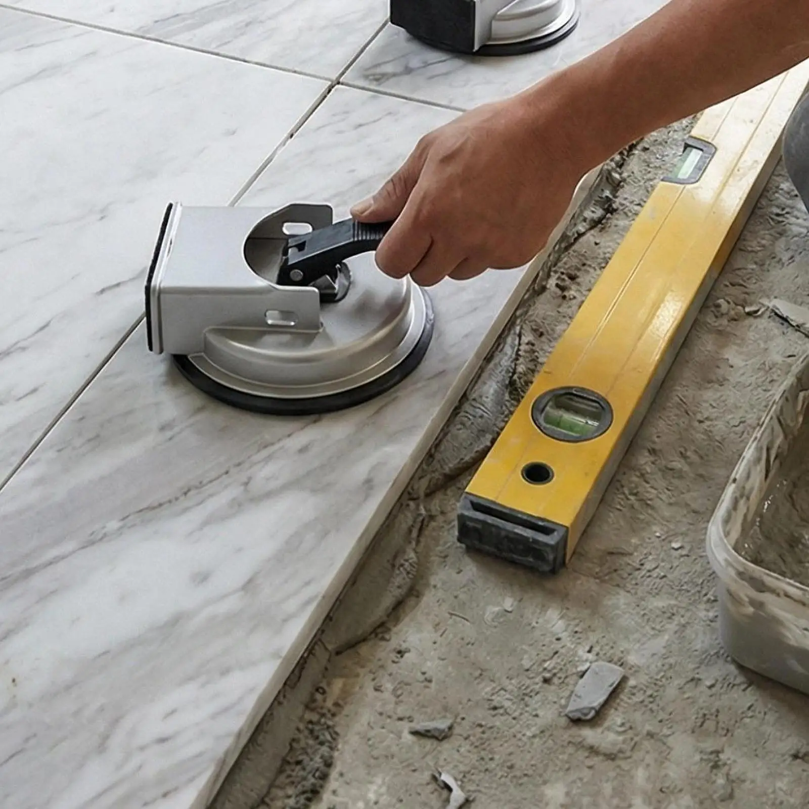 Floor Fixer Tool Professional Powerful for Laminate Floor Gap Repair, Enhanced Vacuum Suction Cup Plank Grabber for Glass Marble