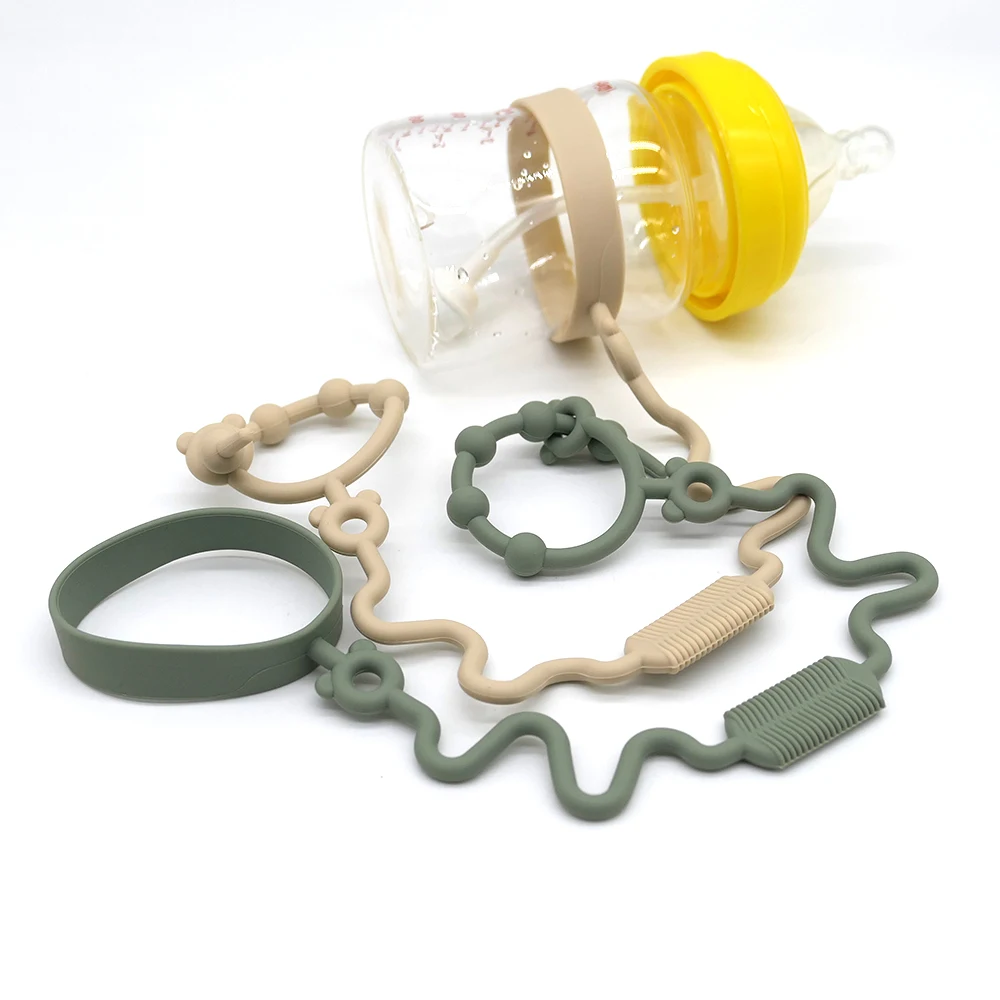 Baby One Pacifier Chain Baby Pacifier Lanyard Food Grade Silicone Teething Teether Anti Lost Pacifier Anti Drop Chain