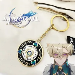 Game Honkai: Star Rail Aventurine Key chains Cosplay Bushi Coin Alloy Pendant Props Keychain Accessoories Key Ring Xmas Gift