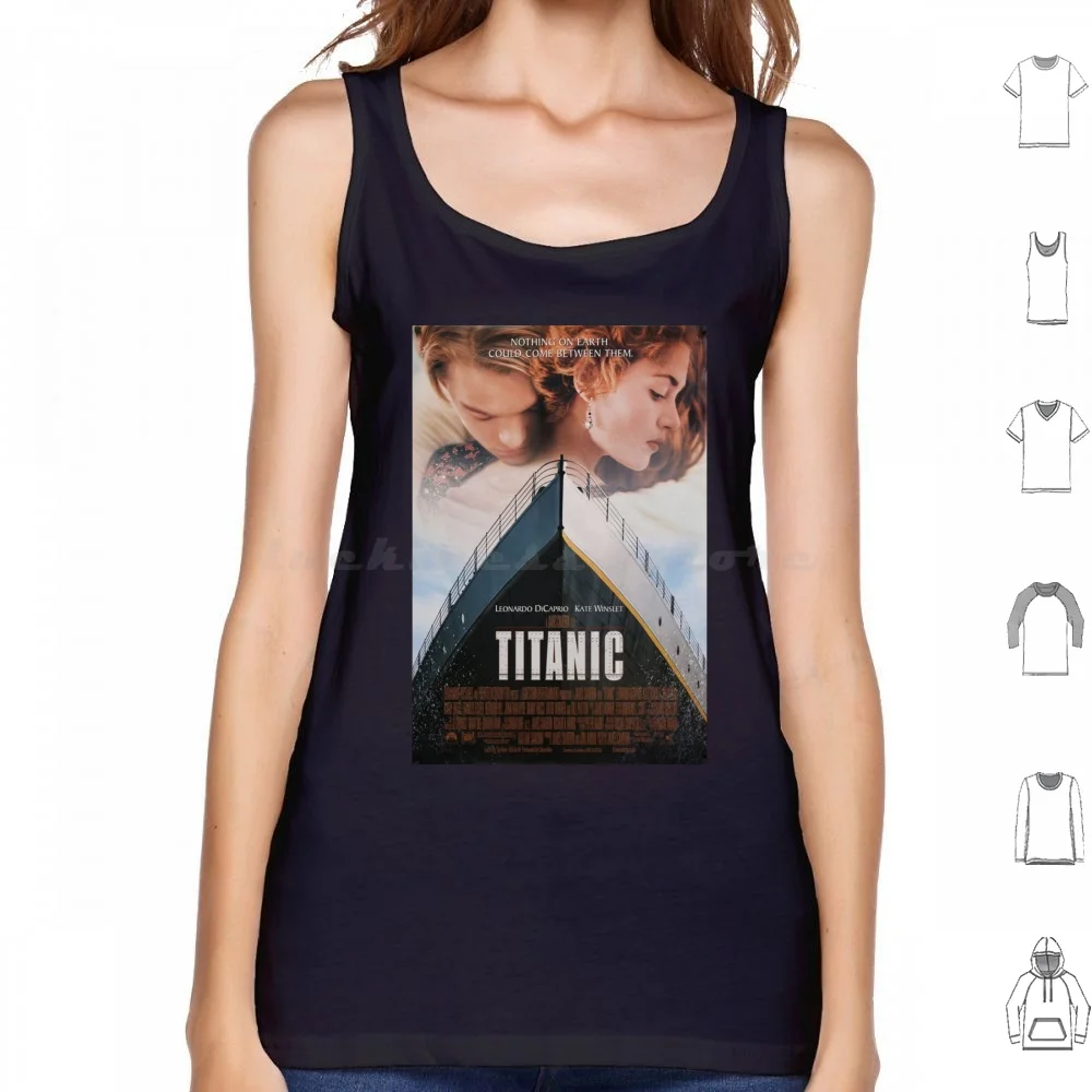 Titanic Poster Tank Tops Vest Sleeveless I Read Dicaprio Leonardo Dicaprio Titanic Jack Dawson Black And White Jack White