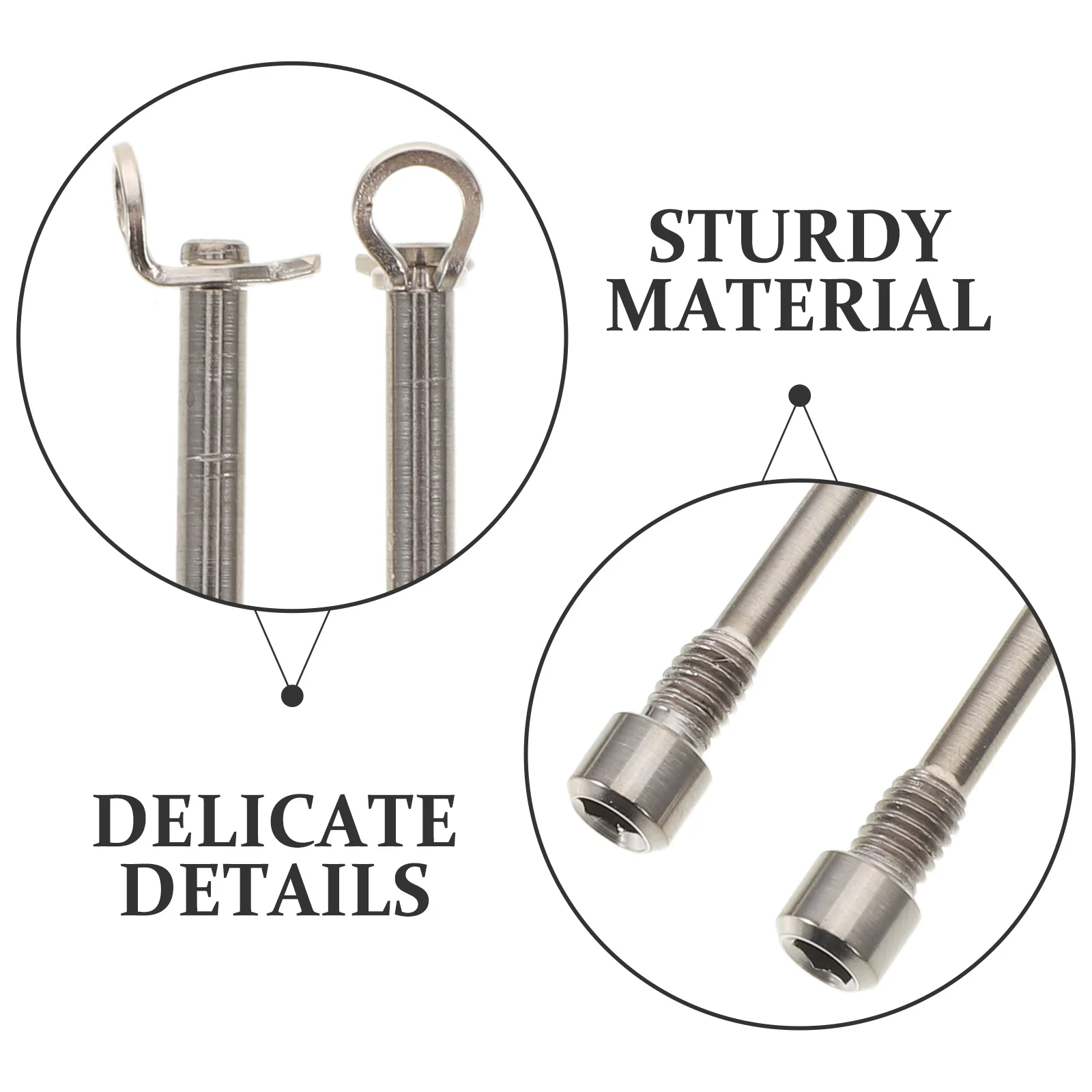 2 مجموعة دراجة النفط مكبح قرصي دبوس سبائك التيتانيوم مكبح قرصي الفرجار الترباس مع الاحتفاظ كليب ل دراجة الطريق الجبلية الخيوط #6